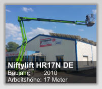 Niftylift HR17N DE Baujahr:        2010 Arbeitshhe: 17 Meter