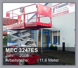 MEC 3247ES Jahr:    2008 Arbeitshhe: 	11,6 Meter